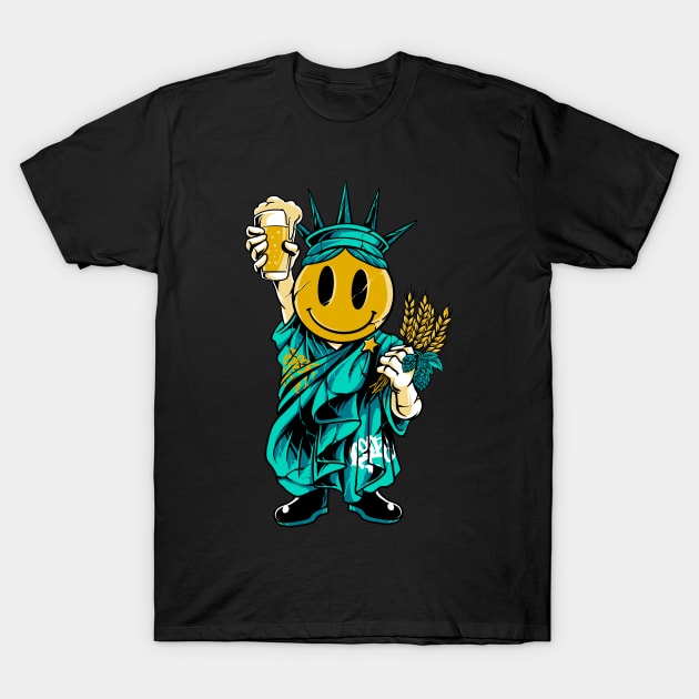 smiling libeerty T-Shirt by spoilerinc